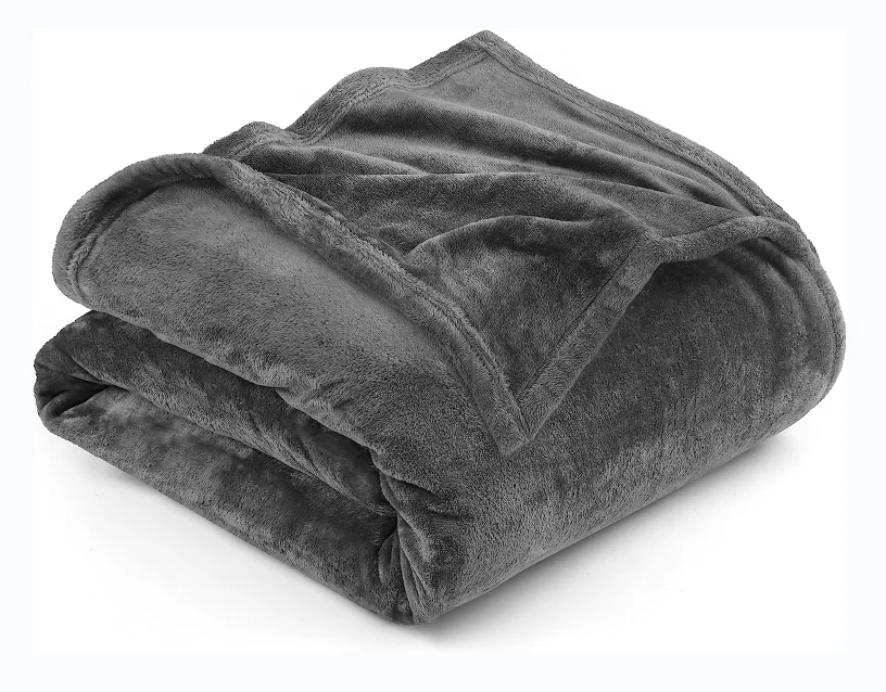 Fleece Blanket  Gold 300GSM Luxury Fuzzy Soft Anti-Static Microfiber Bed Blanket for Bed  Sofa  Couch  Travel  Camping