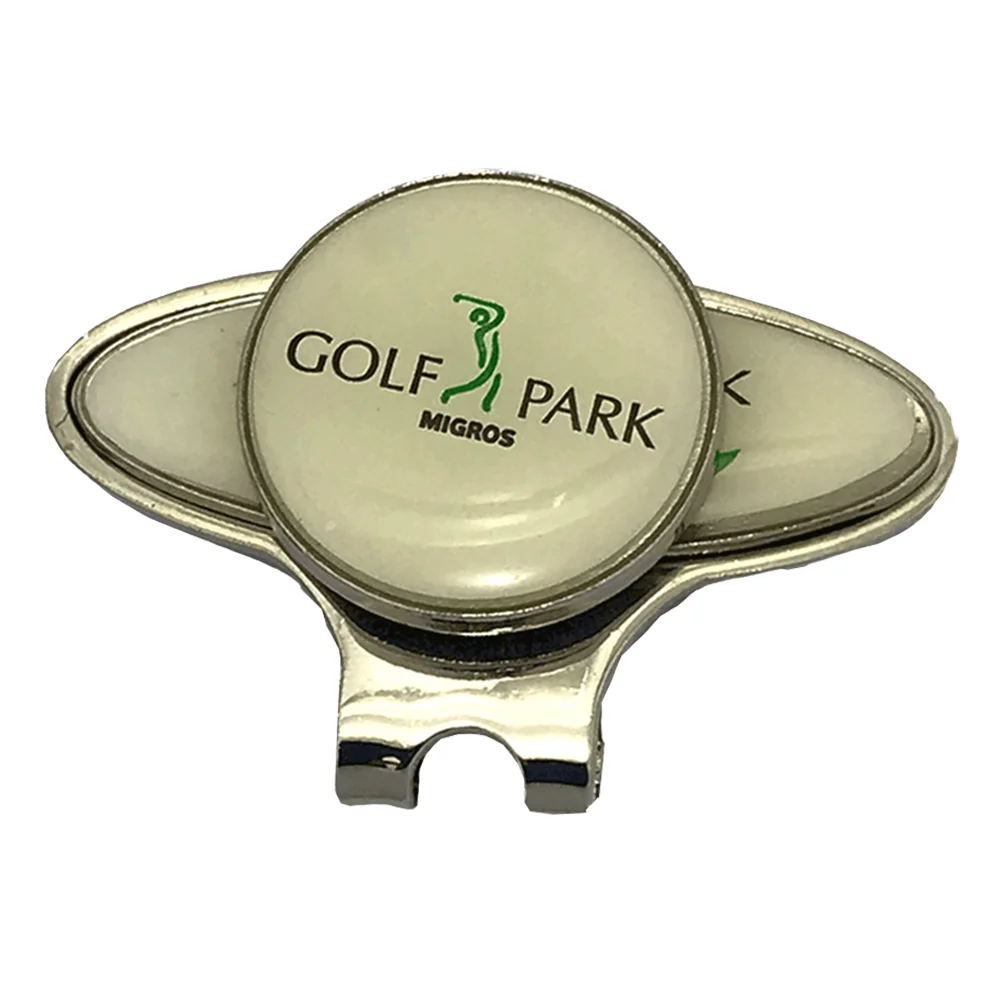 Высокое качество изготовленный по индивидуальному заказу литой завод магнитный зажим для гольфа мяч маркер