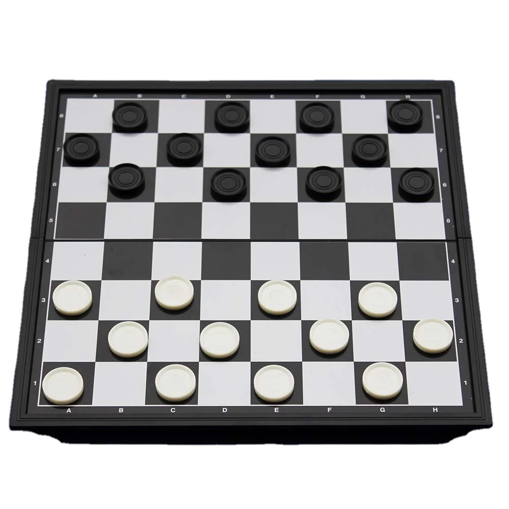 Magnetic Checkers chess game set