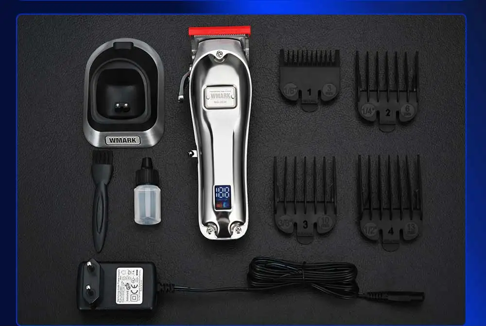 WMARK NG-2034  RTS Rechargeable Cordless LED display Professional Hair Clippers Barber Hair trimmers for Salon