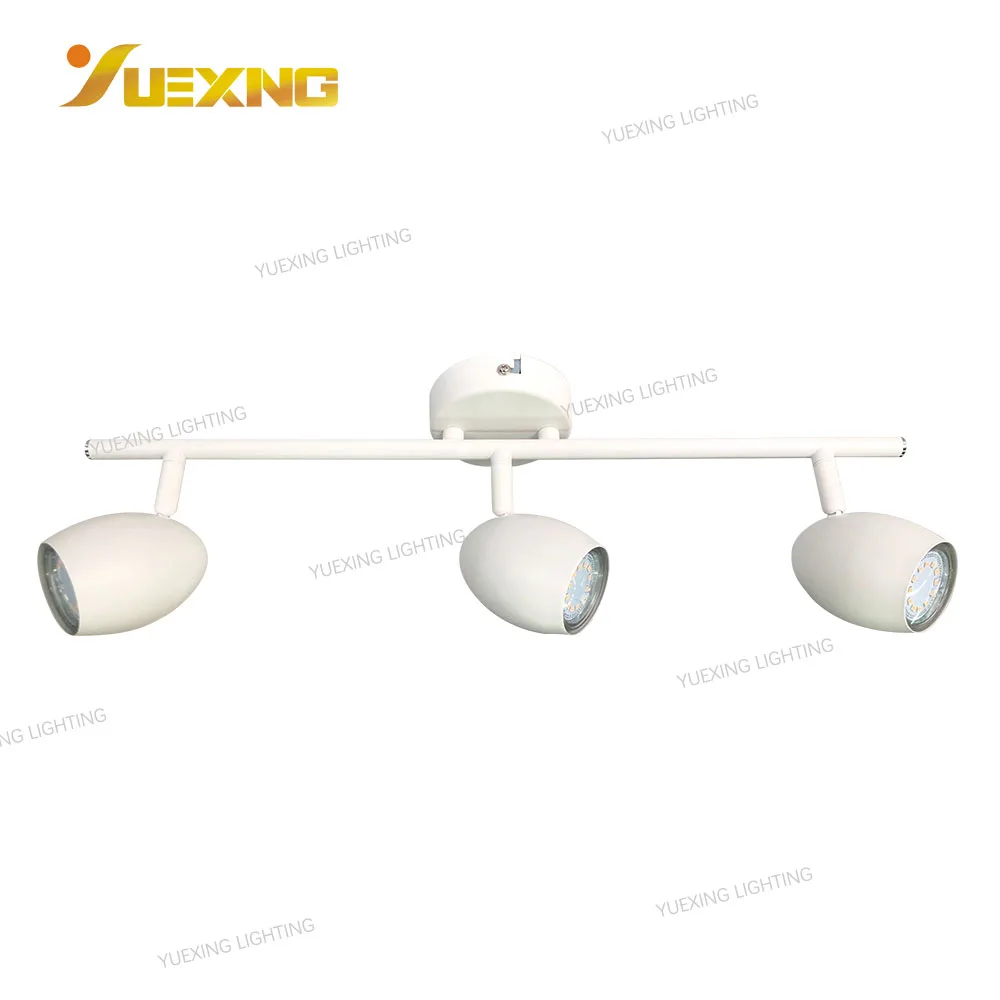 Double  Four head led ceiling home spot round shaped halogen ip20 market spot bar lamp