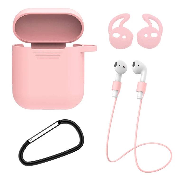 
2021 custom headphone accessories designer silicone keychain case for airpods case 