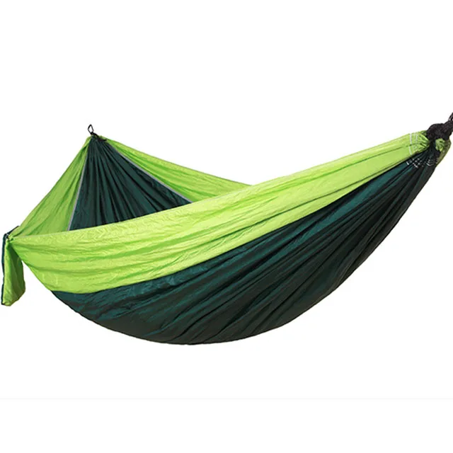 Factory Customized 100% Nylon Parachute Fabric Camping Hammock Portable Ultralight With Carry Bag