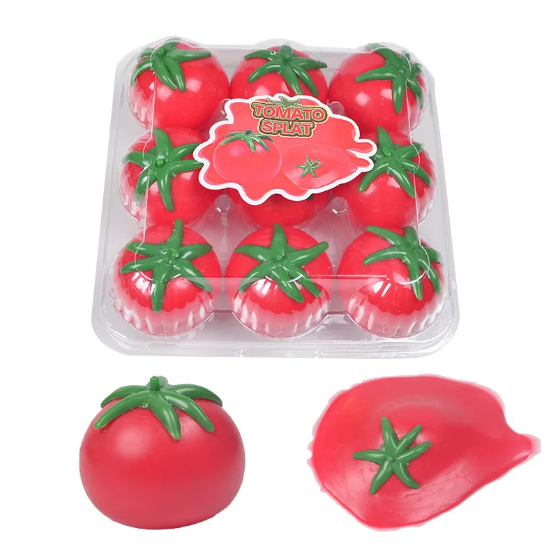 
Handheld Magic Toy Tomatoes Throw On Ground Recoverable Toy Decompression Pressure Release Toy Set Vulnerable Splat Ball 