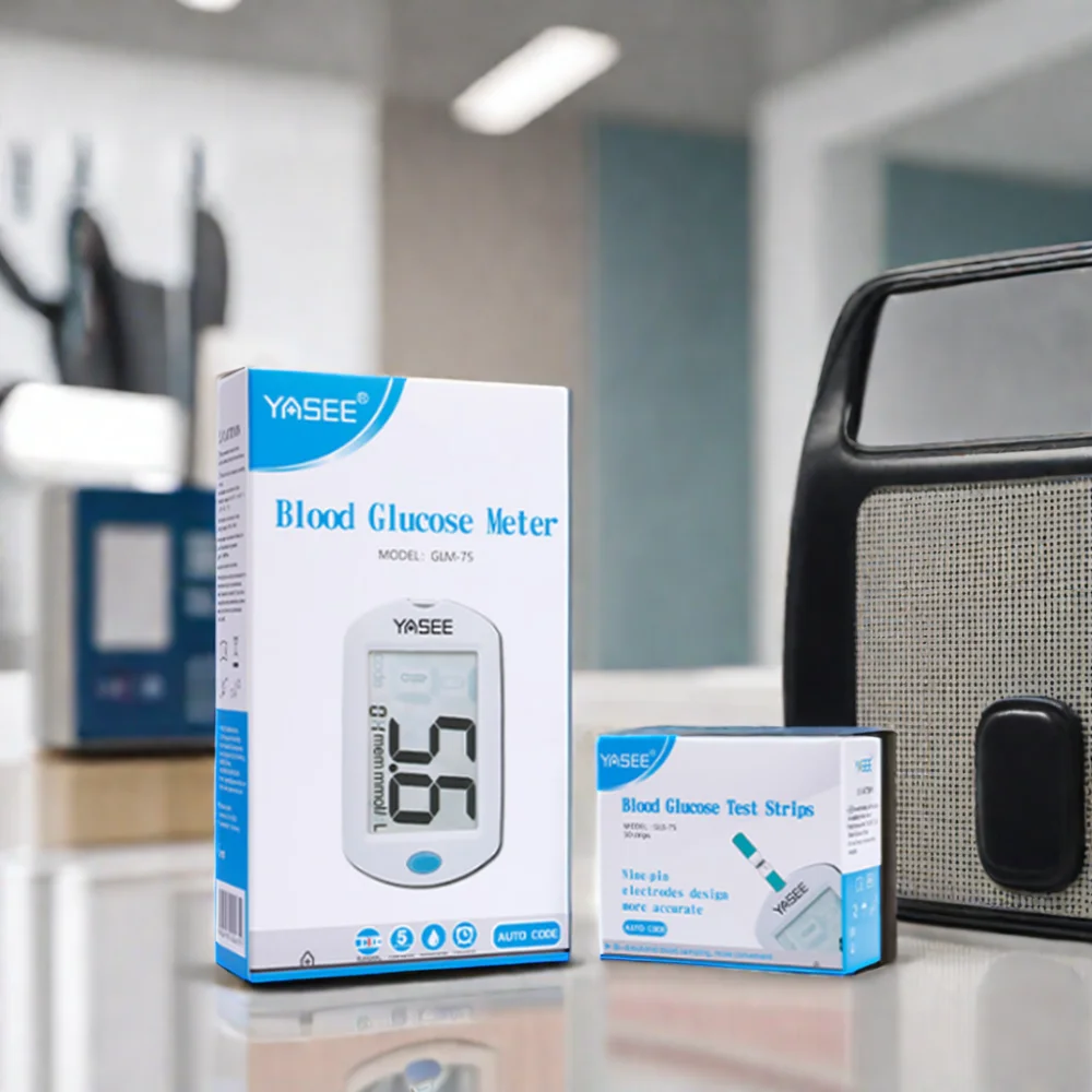 Yasee Brand Automatic Digital Blood Glucose Monitor with Diabetic Test Strips Best Seller for Diabetic Supplies