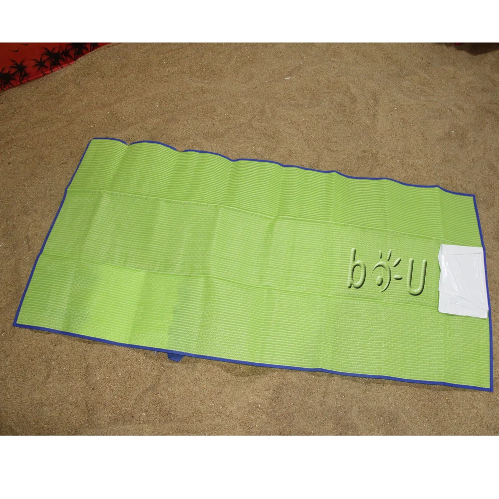 2024 Kids foldable Beach Mat  w/inflatable pillow size:75x150cm Wholesale Mat for Kids