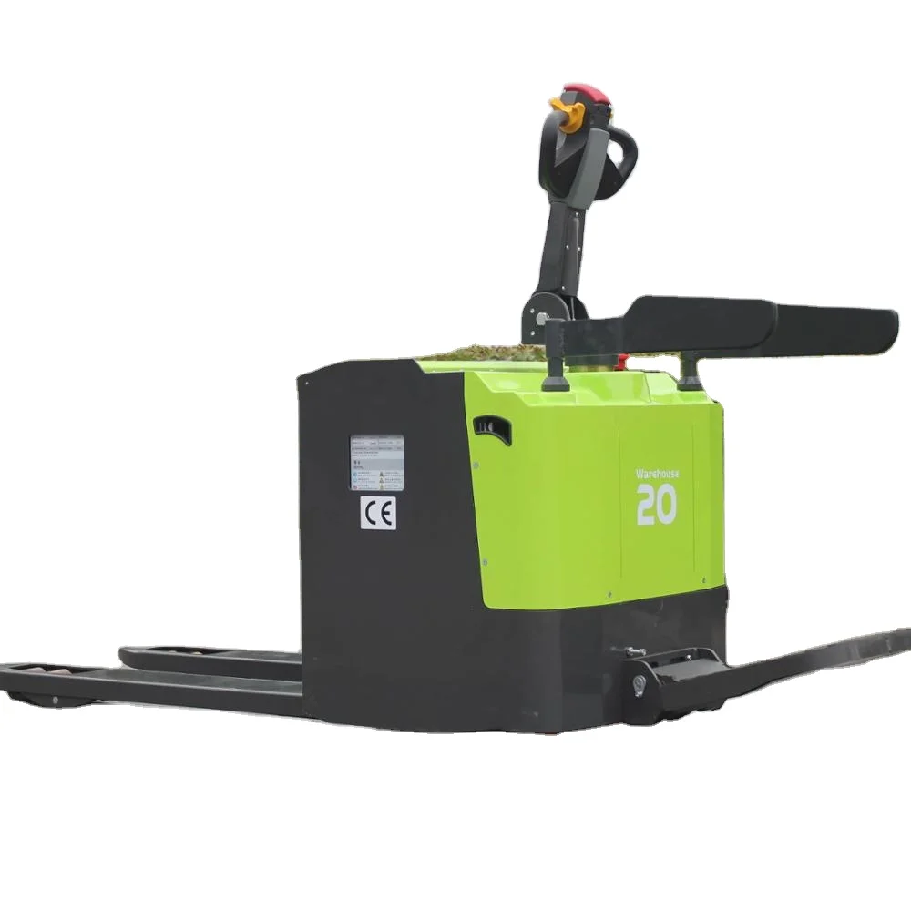 TB20R electric pallet truck 2 tons with ride-on pedal