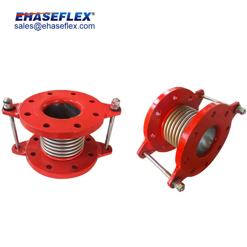 High Quality Pipeline Expansion Compensator Joint Factory Flange Axial Expansion Joint With Tie Rods Joint With Internal Sleeve