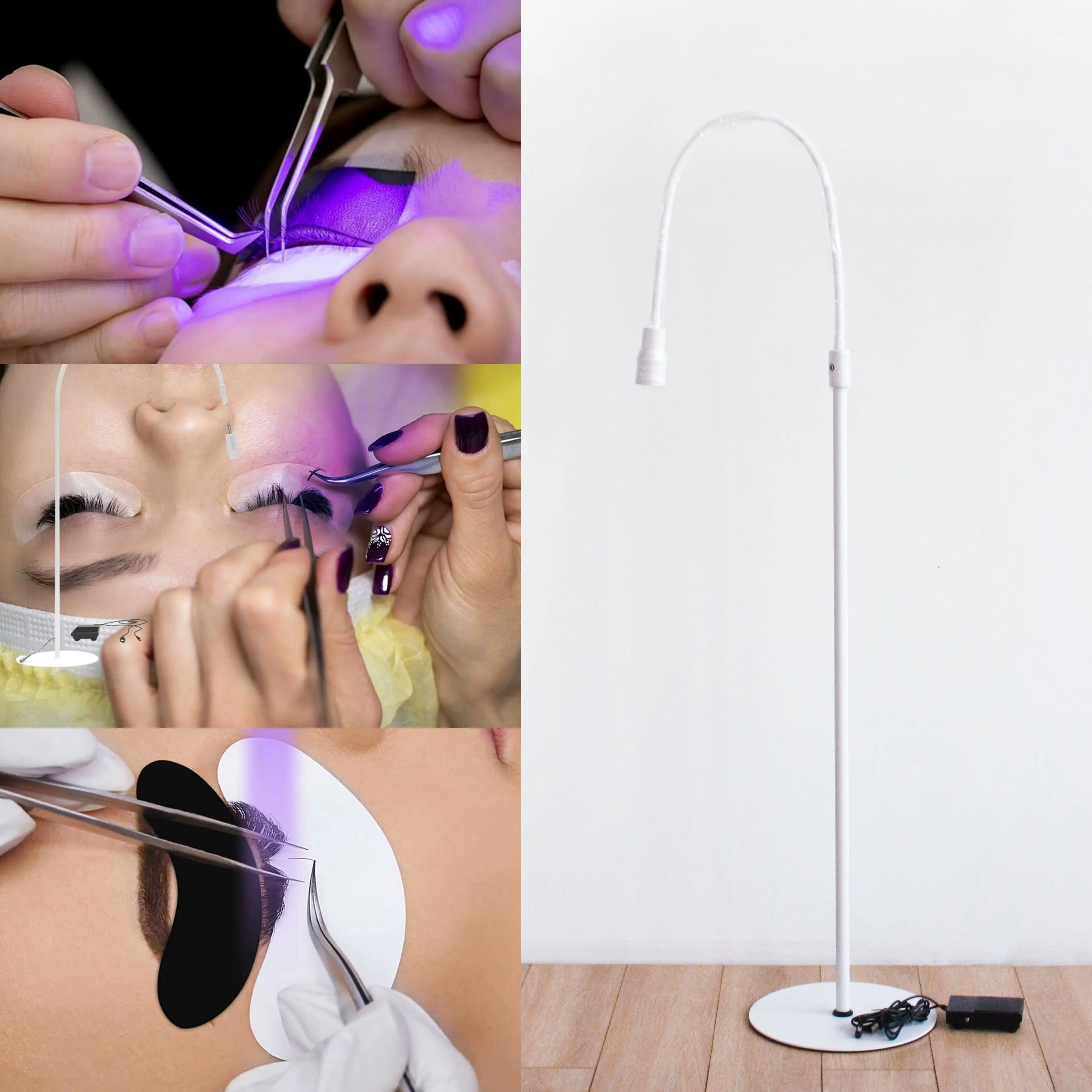 UV lash extension use lamp for LED glue extension foot pedal UV light system Uv Led Lamp For Lash Extensions And Glue