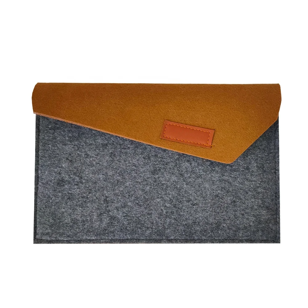 Customize Size Felt Sleeve Felt Document Bag With Flap