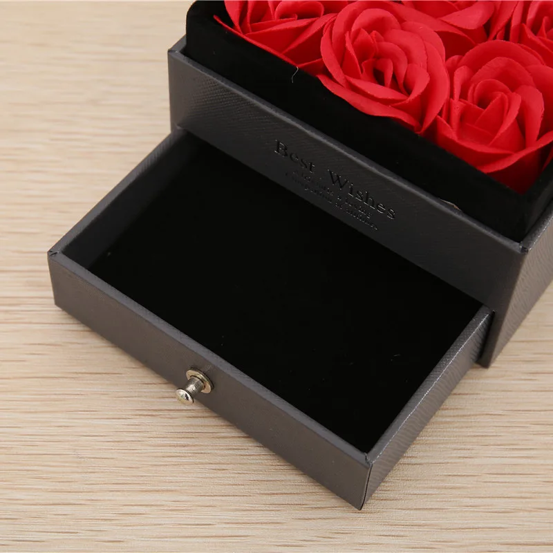 Long-lived eternal rose flower in gift