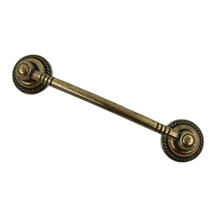 Design Solid Wood Kitchen Cabinet With Handles Zamak Antique Bronze 96mm Drawer Handle Black Cabinet Knob Furniture Parts