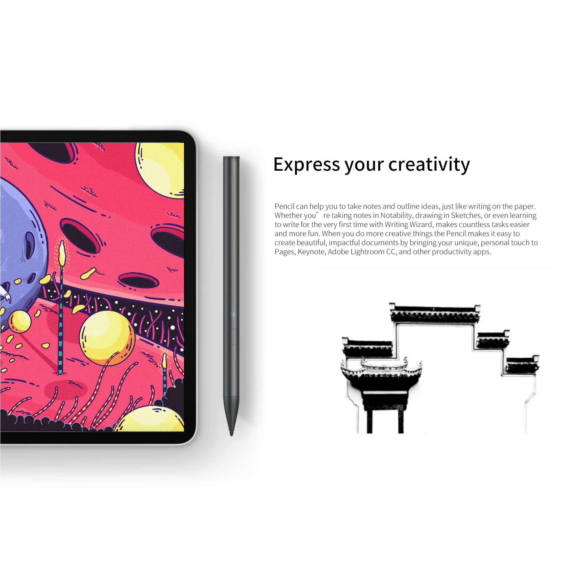 Активный стилус для apple ipad 2018 и