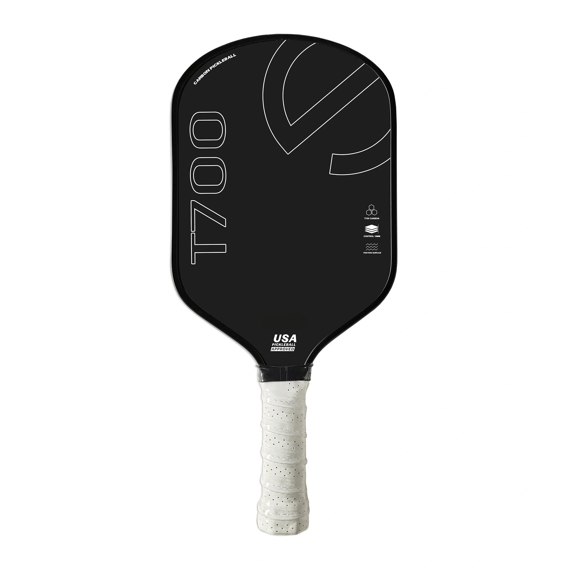 T700 New Arrival Toray Carbon Fiber Pickleball Paddle with Polypropylene Honeycomb Core