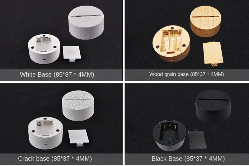 3D Dinosaur Night Light Three Pattern and 7 Color Change Decor Lamp with Remote Control for Kids