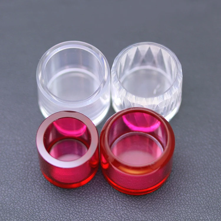 Customized Large Hole Cylinder Loose Rose  Ruby Corundum Gemstones Synthetic Ruby Corundum Stone Manufacturer Prices