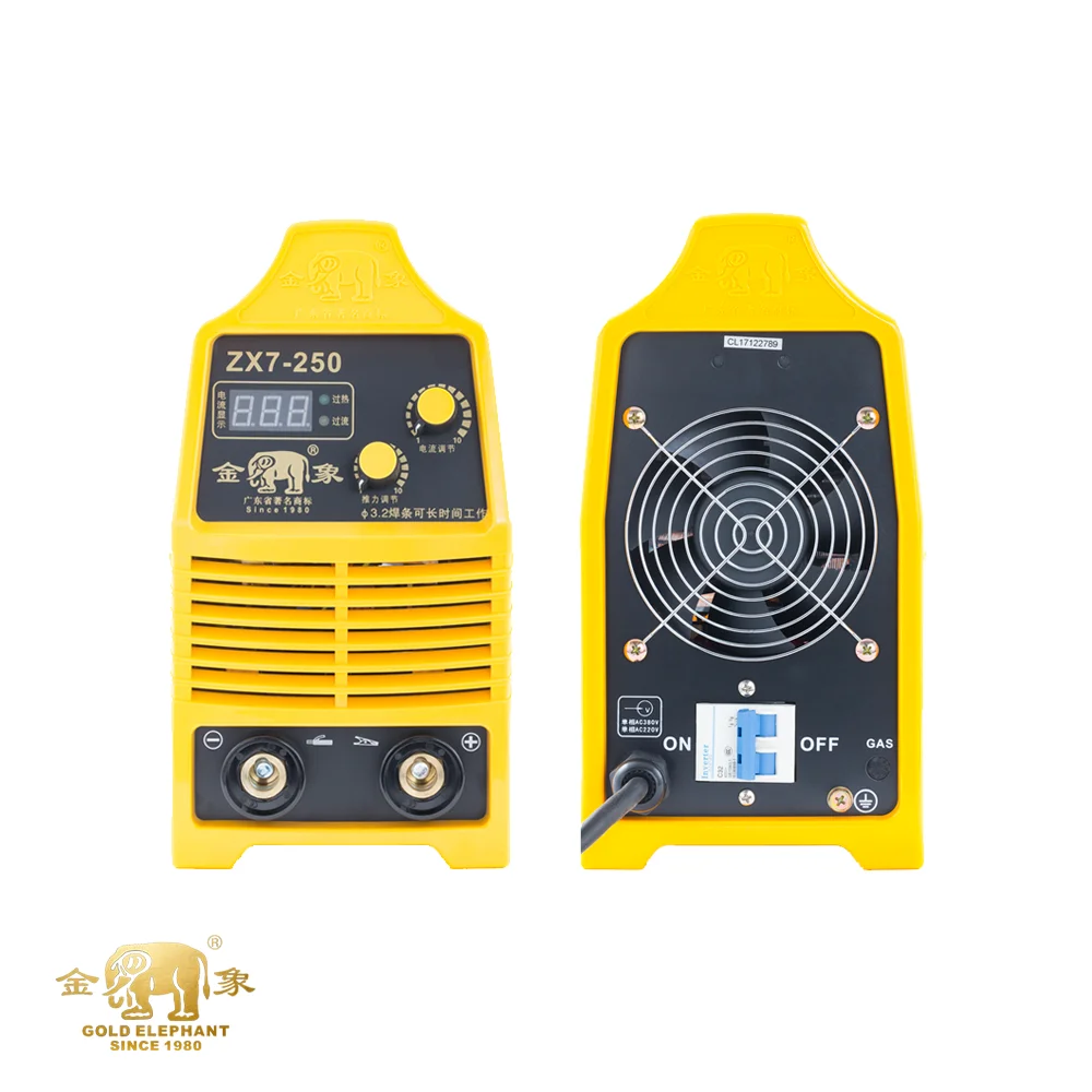 
Golden Elephant portable multifunction welder zx7-250 arc welder machine cheap aluminum arc welder for sale 