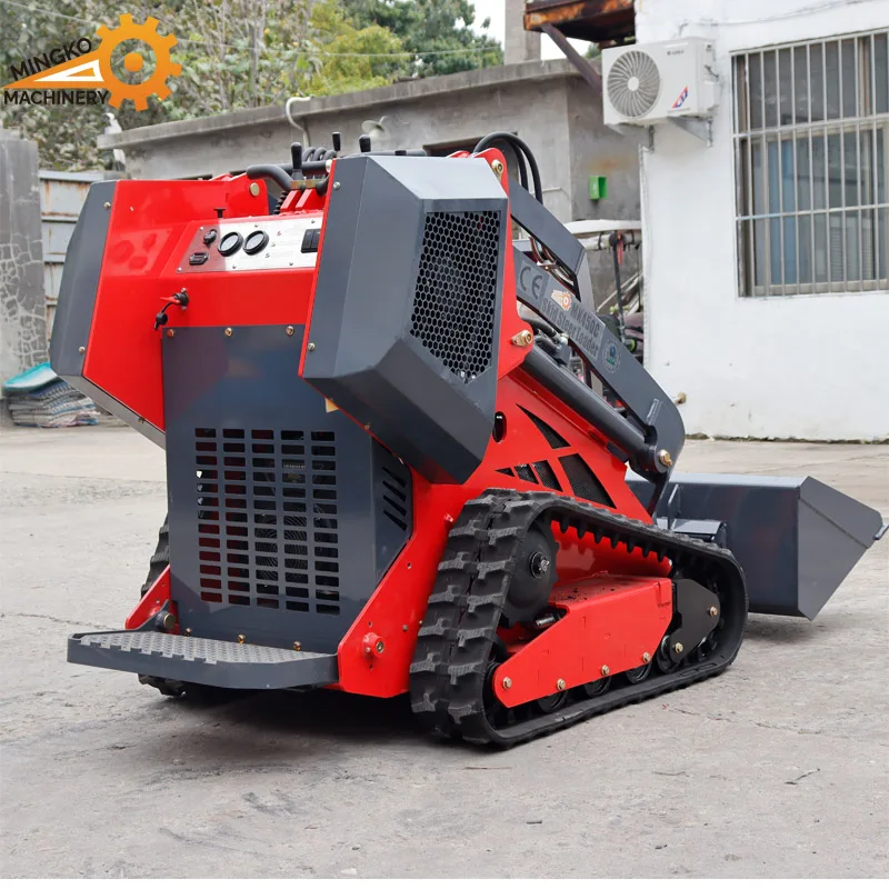 Small Skid Steer Smallest stand on track mini skid steer loader