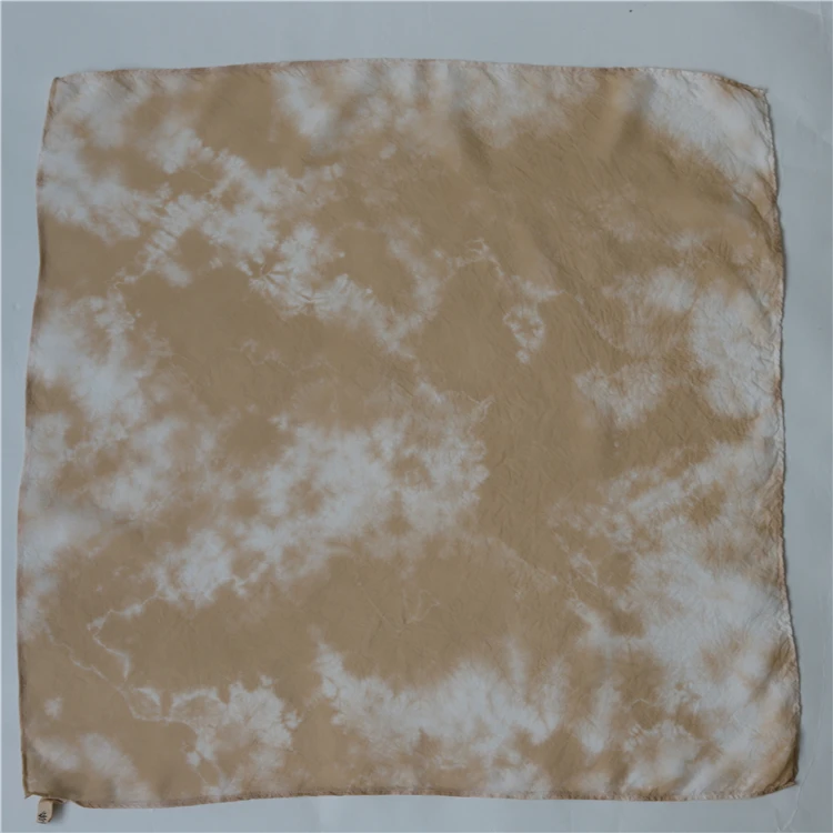
Tie dye scarf Fashion Lady Business Party Short Satin Neck Scarf Summer Small Retro Printed Head Neck Square Silk Scarf 