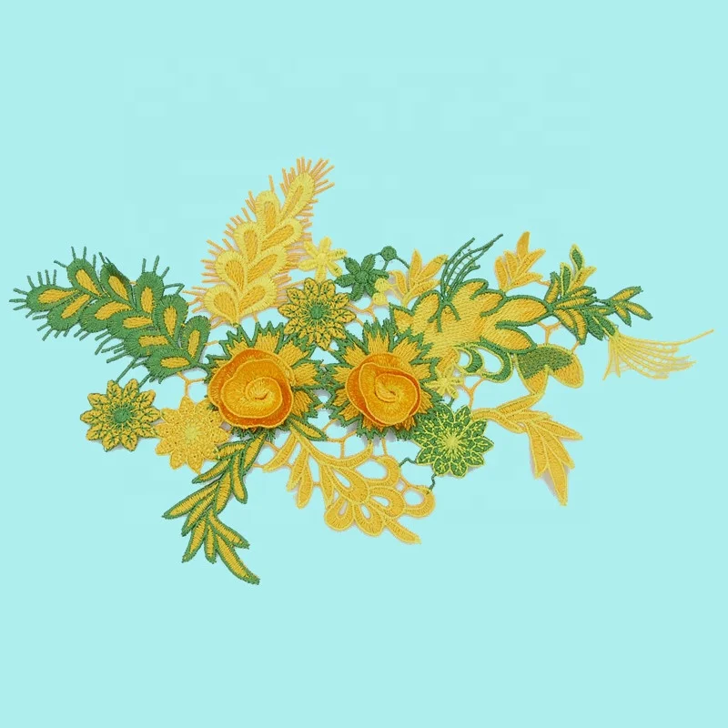 
 3D Цветочная красная роза, аппликация, вышивка, нашивки для украшения одежды  