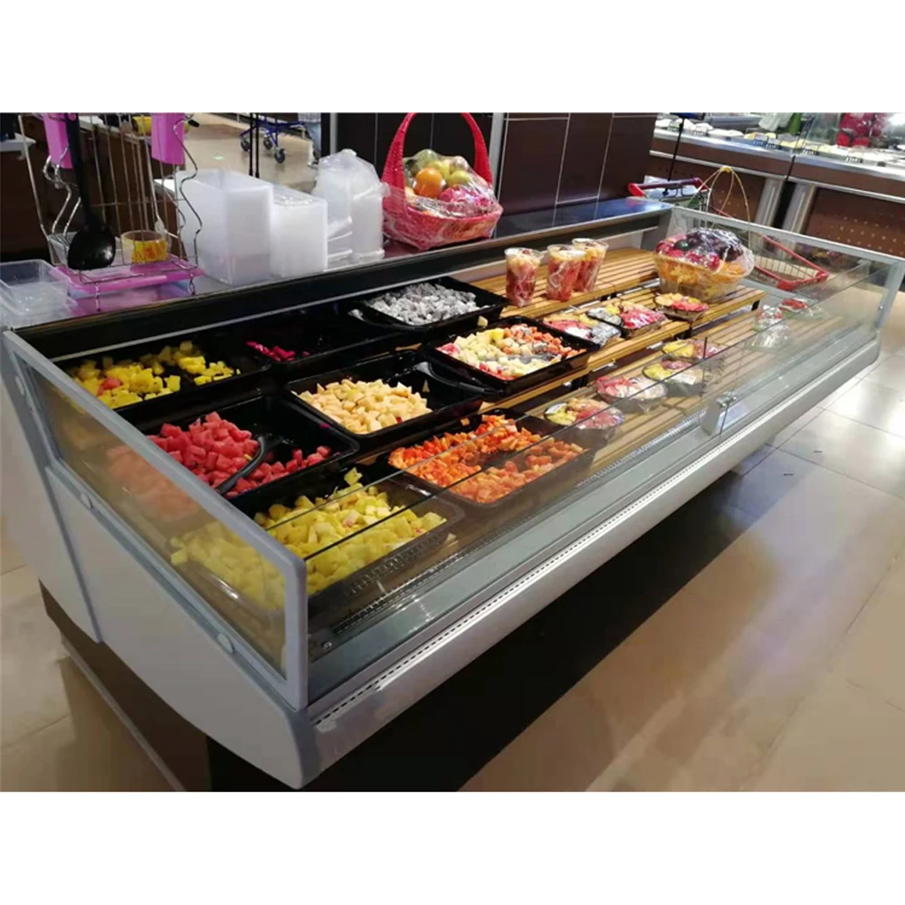 Fresh meat display freezer counter fresh meat cabinet