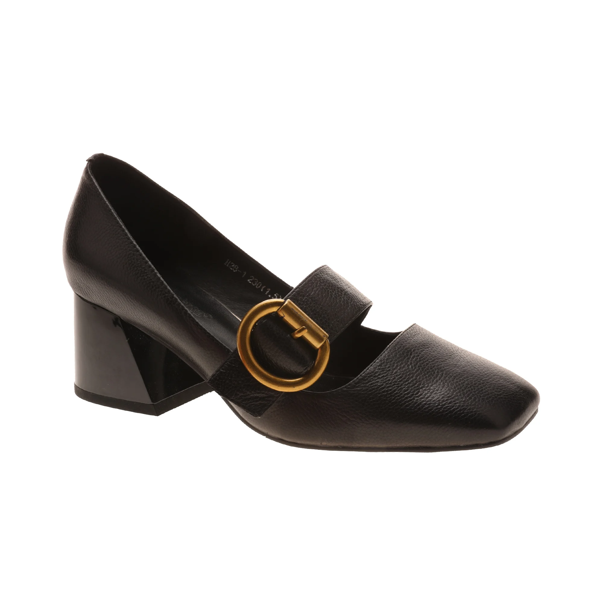 Fashion square toe mary jane hoof high heel genuine leather women shoes