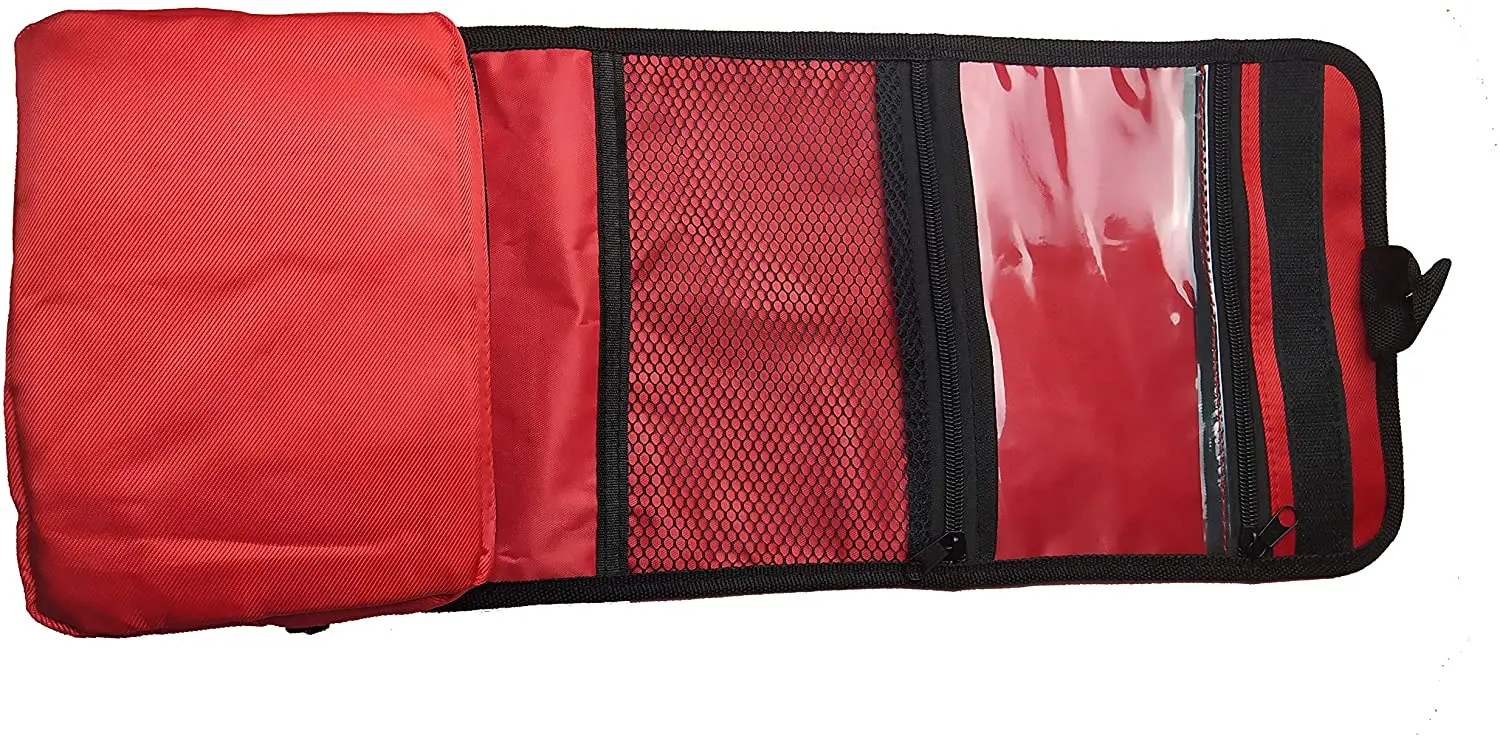Ori-Power Small Red First Aid Bag Empty Travel First Aid Kit Pouch Compact Rescue Storage Survival Medicine