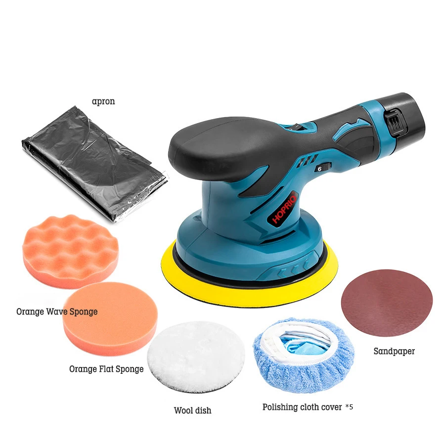 Factory Price 12V Lithium Battery Handheld Polisher Rotary Polisher  Car Buffer Waxer  Cordless Car Polishers