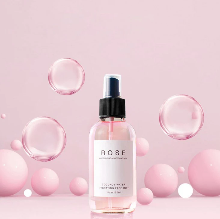 Private Label Face Toner Pure Natrual Rose Refershing Moisturizing Face Mist Rose Water Facial Toner