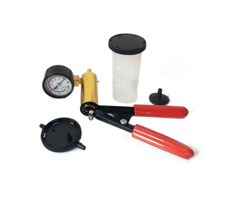 2 in 1 Brake Bleeder Kit with Hand Held Vacuum Pump Tester Brake Clutch Bleeder Tools