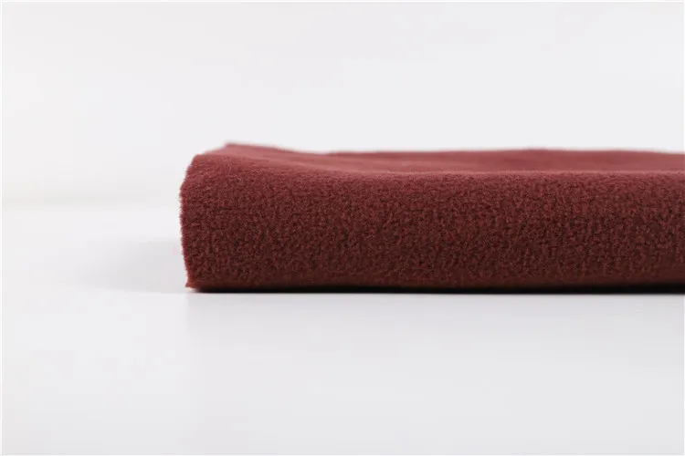 Double sides brushed polar fleece fabric for winter blankets
