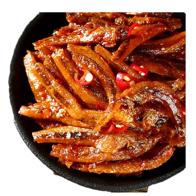 Export Fried ready eat spicy seafood specialties dried cod fish snack