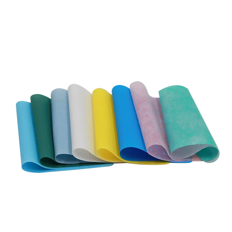 
Красочные с покрытием PE нетканый материал, легко поглощают воду фильерный нетканый материал для больницы 