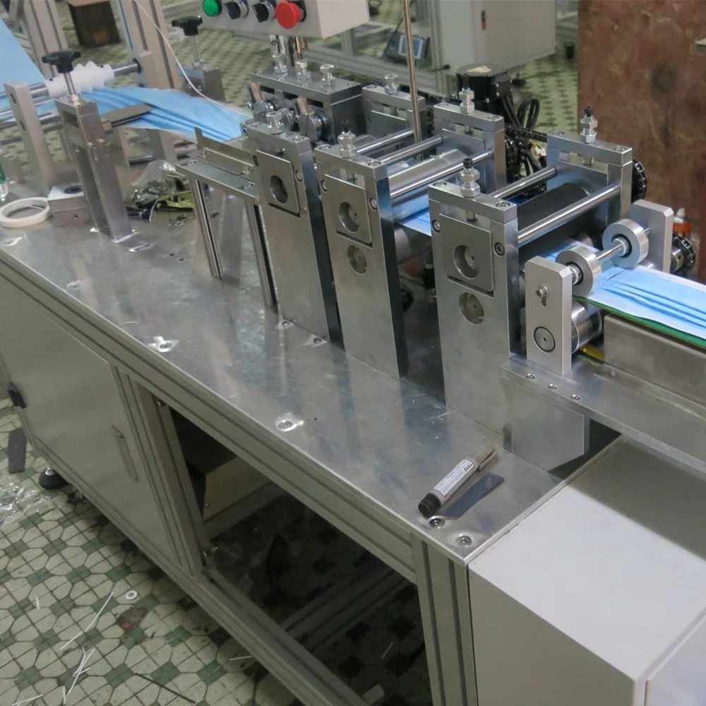 automatic high speed disposable 3 ply inner loop nonwoven inside earloop facial surgical dust face mask making machine