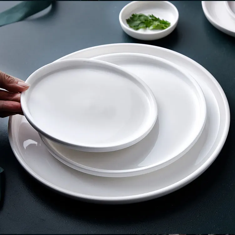 P&T China Factory Customized Factory Price Plates Restaurant Ceramic Dinner Plate Porcelain White Plate