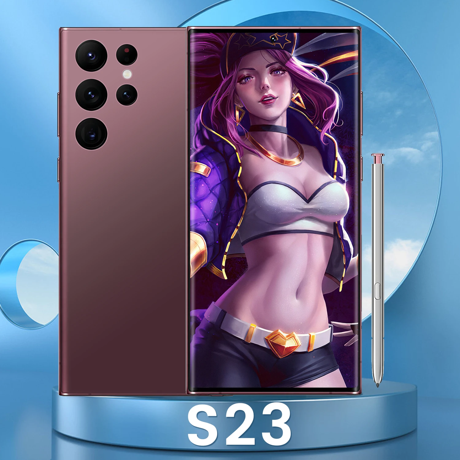 New original GalaxyS23 Ultra 5G smartphone 16GB 512GB Snapdragon 8 10 core with stylus 7.2in large screen Android 12 phone