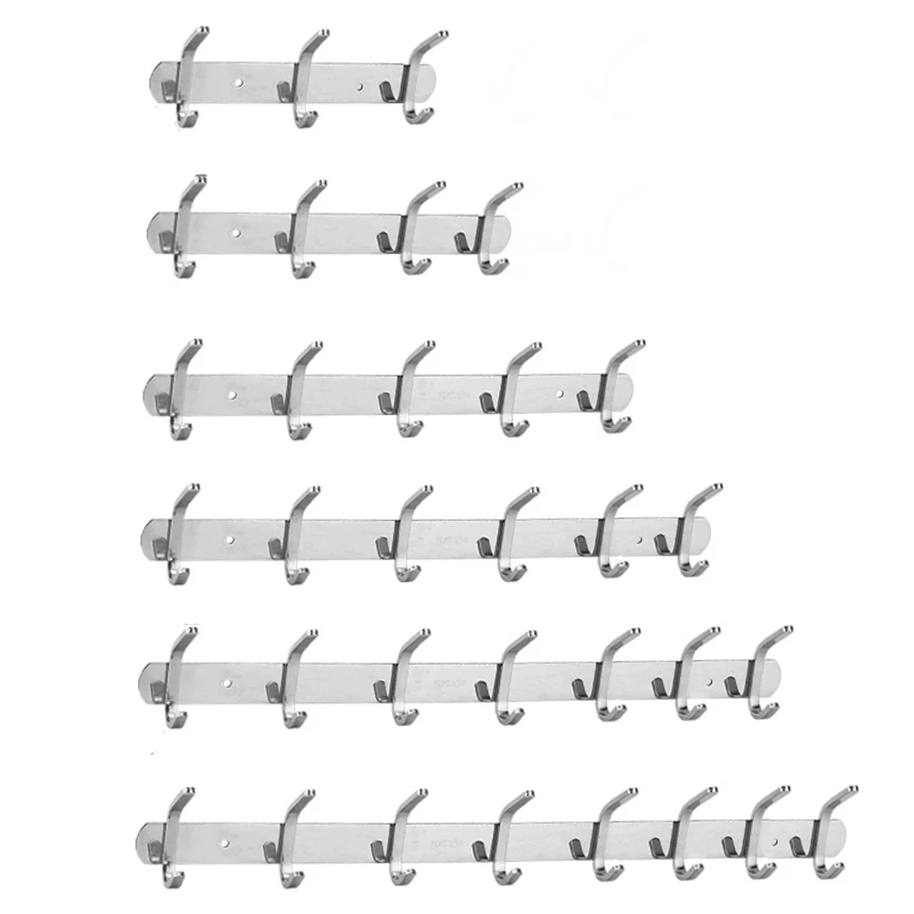 
High Quality Bathroom Accessories Stainless Steel Wall Mounted Towel Double Robe Hook Clothes Hangers 