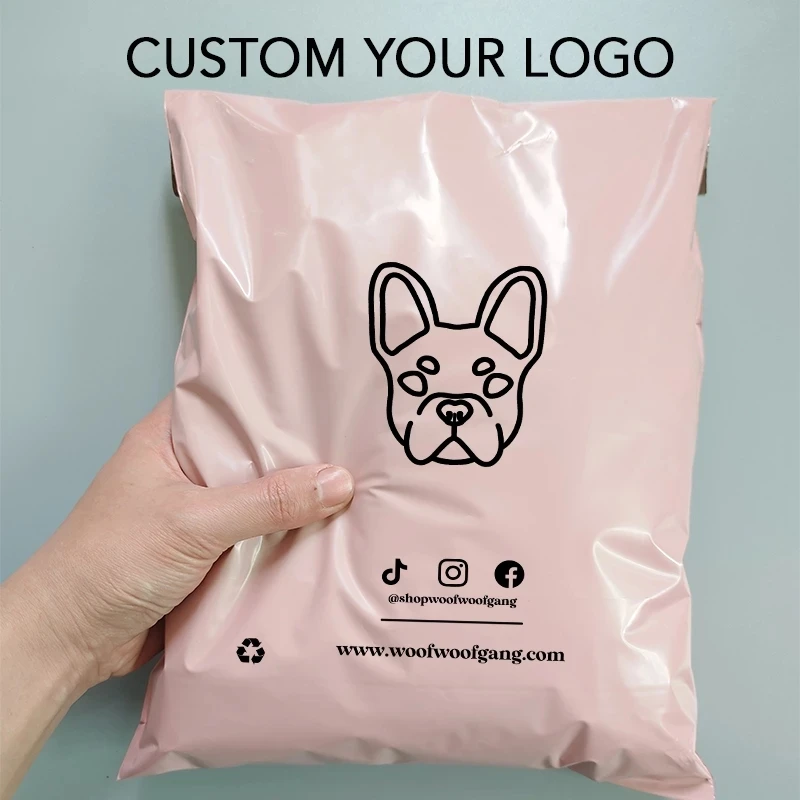 Biodegradable Express Plastic Bag Logo Printed Poly Mailer Envelope Polymailer Shipping Bags For Clothing Packaging
