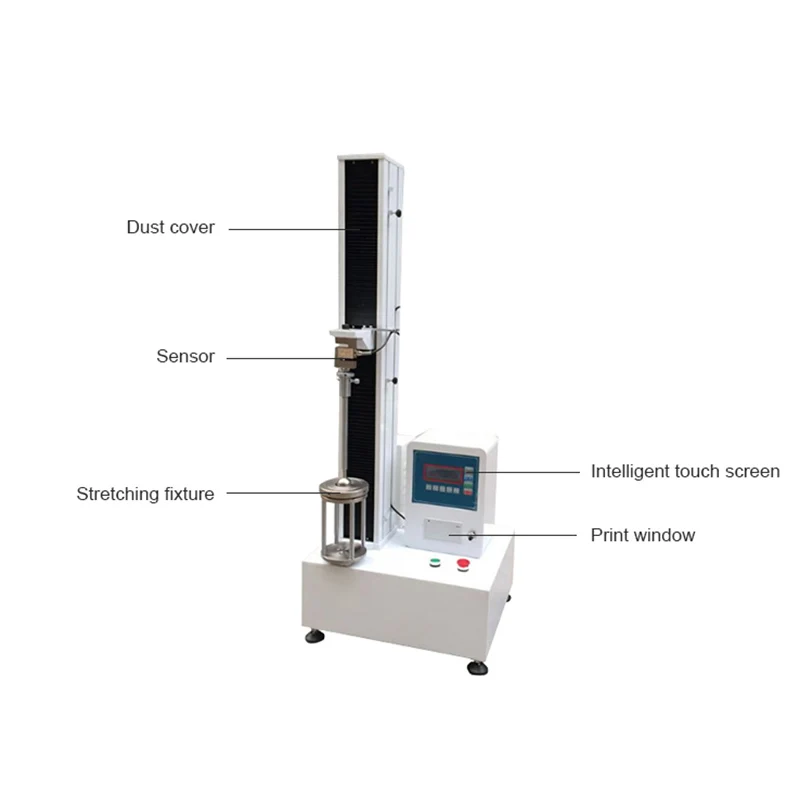 Computerized Single Column Universal Automatic Tensile Testing Machine Rubber Material Tensile Testing Machine