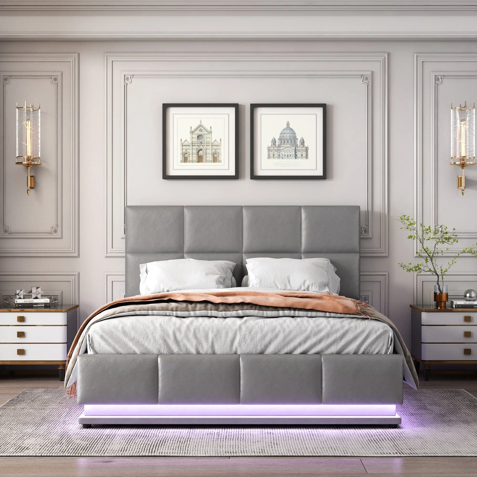 Недорогая новая двуспальная кровать в китайском стиле Прямая продажа с фабрики мебель для спальни