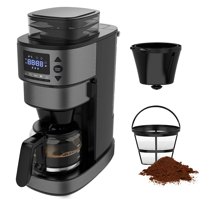 Home Use OEM wholesale Factory Price Americano 4cup 6cup Cafe machine for Grinding drip coffee maker
