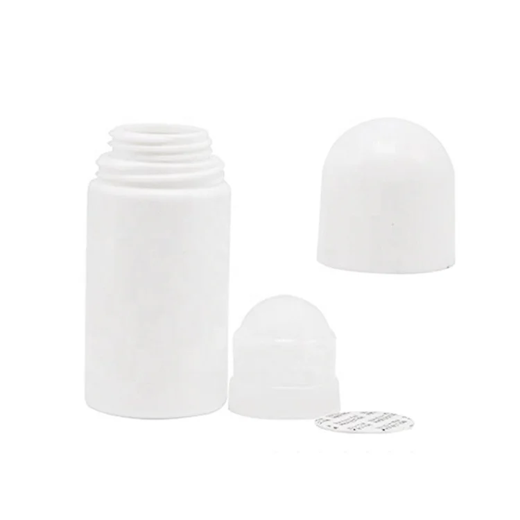 50mL Empty Refillable Deodorant Container Plastic Roller Bottles Antiperspirant Roll on Bottle