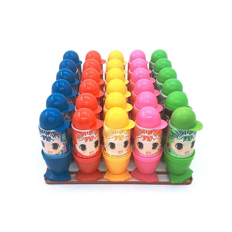 Creative Cartoon Packing Gel Liquid Candy Jelly Multi-flavor Rotatable Crazy Hair Candy Syrup Jam Sweet Sour Fruity Soft Sugar