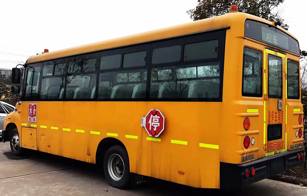 Подержанный школьный автобус на 39 мест для маленьких студентов Euro IV Foton bus