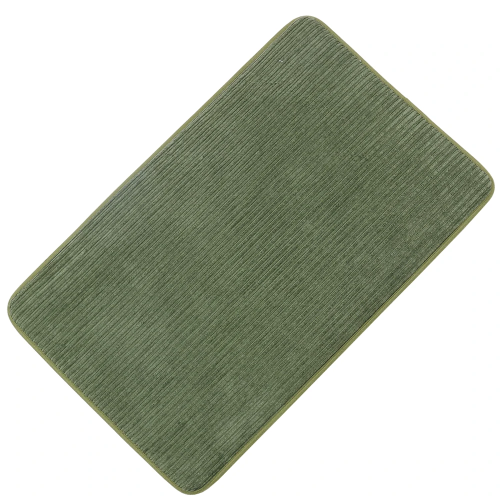 Corduroy floor mat striped sponge living room floor mat customizable luxury carpet microfiber memory foam bath mat