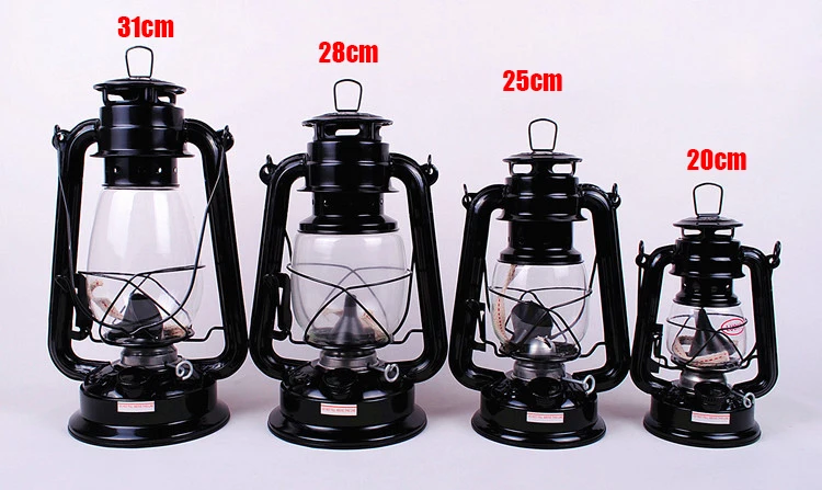 JETSHARK Outdoor Hiking Camping 2022  Adjustable Light Tools 7 Colors 4 Sizes Retro Kerosene Lamp
