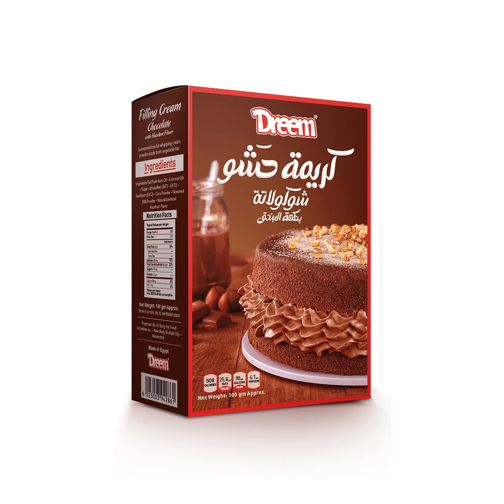 Halal Food Chocolate Flavor Cheap Price Delicious Whipping Cream Powder Filling Cream Powder For Sale