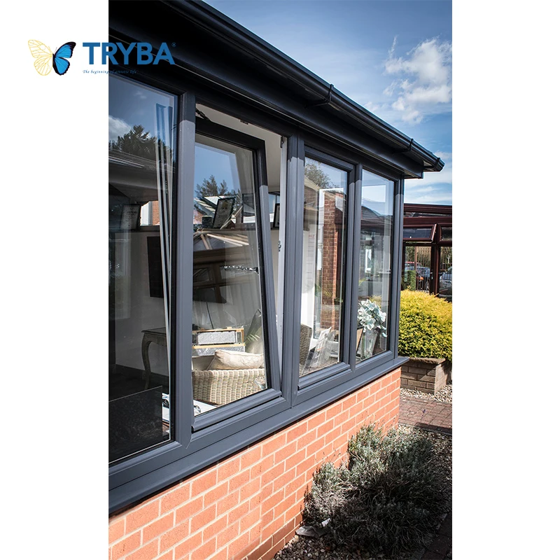 Двойное/тройное остекленное окно в европейском стиле немецкий Veka PVC UPVC наклонные и поворотные окна цены на продажу