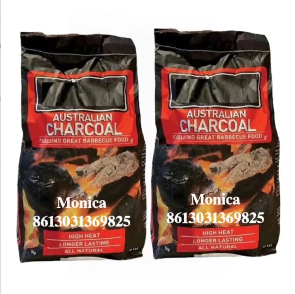 coal carbon vegetal hardwood fire pellets lump charcoal briquettes packaging bags 5kg 10kg 15kg 25kg laminated pp woven sack bag