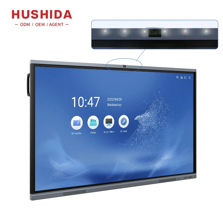 Wholesale 55 65 75 86 Inch LCD Touch Screen All in One PC Whiteboard Interactive Flat Panel for Education Meeting Conference